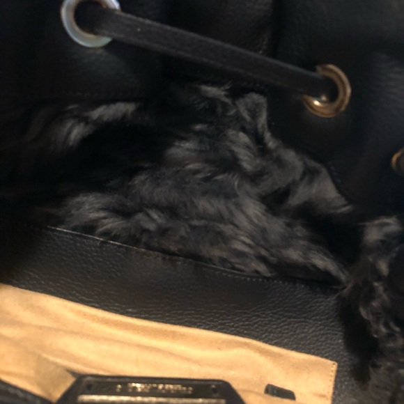 Jimmy choo suede and fur bag - Picture 5 of 9